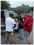 Mike hard at work