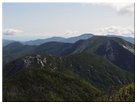 Looking northeast at Saddleback Mtn, Gothics Mtn, Giant Mtn, Rocky Peak, Armstrong Mtn, Upper Wolfjaw Mtn
