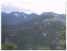 Looking northwest at Basin Mtn, Saddleback Mtn, Sawteeth Mtn, Gothics Mtn, Armstrong Mtn, Pyramid Peak, Gothics Mtn