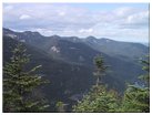 Looking south at Lower Wolfjaw Mtn, Upper Wolfjaw Mtn, Armstrong Mtn