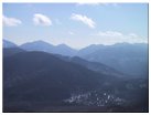 Looking southwest at Noonmark Mtn, Dial Mtn, Nippletop Mtn, Mt. Colvin, Sawteeth Mtn, Pyramid Peak, Gothics Mtn, Mt. Haystack, Basin Mtn