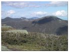 Looking northeast at Giant Mtn, Little Haystack, Mt. Haystack, Basin Mtn, Gothics Mtn, Pyramid Peak